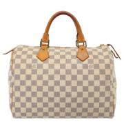 Louis Vuitton Vintage Pre-owned Canvas handvskor White, Dam