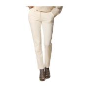 Mason's Slim Chino Byxor i Jersey Fit Beige, Dam