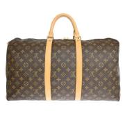 Louis Vuitton Vintage Pre-owned Canvas handvskor Brown, Dam