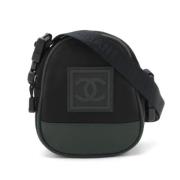 Chanel Vintage Pre-owned Canvas crossbodyvskor Black, Dam