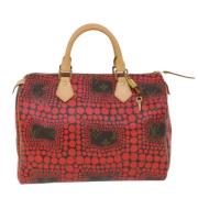 Louis Vuitton Vintage Pre-owned Canvas handvskor Red, Dam