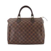 Louis Vuitton Vintage Pre-owned Canvas handvskor Brown, Dam