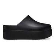 Crocs Svart Plattform Träsko Skor Black, Dam