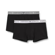 Emporio Armani Bomull Stretch Boxers - Svart Black, Herr