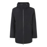 Peuterey Svart Soft Shell Huva Jacka Black, Herr