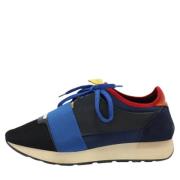 Balenciaga Vintage Pre-owned Laeder sneakers Blue, Dam