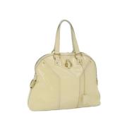 Yves Saint Laurent Vintage Pre-owned Tyg handvskor Beige, Dam