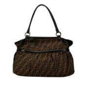 Fendi Vintage Pre-owned Canvas fendi-vskor Brown, Dam