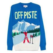 MC2 Saint Barth Off Piste Crewneck Sweater Blue, Herr