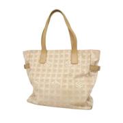 Chanel Vintage Pre-owned Tyg chanel-vskor Beige, Dam