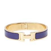 Hermès Vintage Pre-owned Tyg armband Blue, Dam