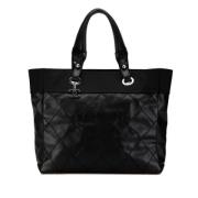 Chanel Vintage Pre-owned Canvas chanel-vskor Black, Dam