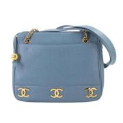 Chanel Vintage Pre-owned Laeder chanel-vskor Blue, Dam