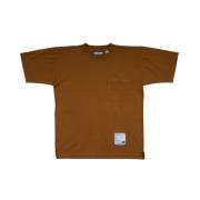 Mihara Yasuhiro Broderad Brun Tee Brown, Herr