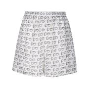 Burberry Silver/Vit SIP Shorts White, Dam