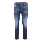 Dsquared2 Klassiska Denim Jeans med Fem Fickor Blue, Herr