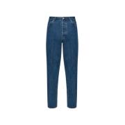 Norse Projects Norska jeans med avsmalnande ben Blue, Herr