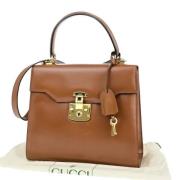 Gucci Vintage Pre-owned Laeder gucci-vskor Brown, Dam