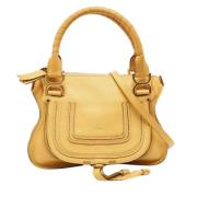 Chloé Pre-owned Pre-owned Laeder handvskor Yellow, Dam