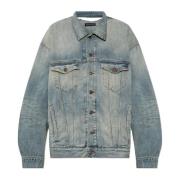 Balenciaga Denimjacka Blue, Dam