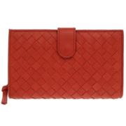 Bottega Veneta Vintage Pre-owned Laeder plnbcker Red, Dam