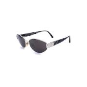 Dior Vintage Pre-owned Metall solglasgon Gray, Dam