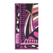 Emilio Pucci Fuchsia Brun Sidenscarf Multicolor, Dam