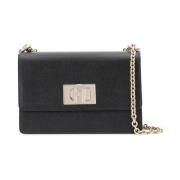 Furla 1927 Mini Crossbody Väska Black, Dam