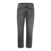 My Essential Wardrobe Mommy High Tapered Jeans Mörkgrå Gray, Dam