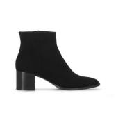 Julie Dee Svarta Mocka Ankelboots Black, Dam