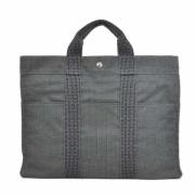 Hermès Vintage Pre-owned Canvas totevskor Gray, Dam