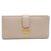 Prada Vintage Pre-owned Laeder plnbcker Beige, Dam