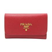 Prada Vintage Pre-owned Laeder nyckelhllare Red, Dam