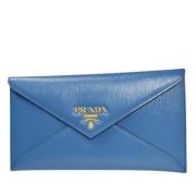 Prada Vintage Pre-owned Laeder plnbcker Blue, Dam