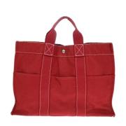 Hermès Vintage Pre-owned Canvas handvskor Red, Dam