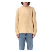 Séfr Gul Alpacka Stickat Haru Sweater Yellow, Herr