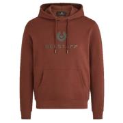 Belstaff Signature Sweatshirt Hoodie Deep Copper Red, Herr