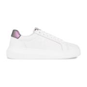 Calvin Klein Vita Läder Inläggssneakers White, Dam