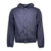 Gant Blå Nylon Sportjacka med Huva Blue, Herr