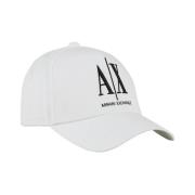 Armani Exchange Baseball Cap Klassisk Stil Svart White, Herr