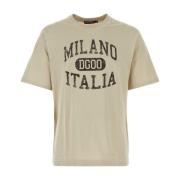 Dolce & Gabbana Beige Bomull T-shirt Beige, Herr