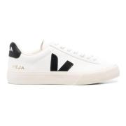 Veja Vita Svarta Lädersneakers White, Herr