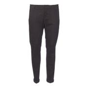 Dondup Slim Chino Byxor Lättvikts Gabardin Black, Herr