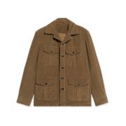 Fortela Corduroy Saharan Jacket Brown, Herr