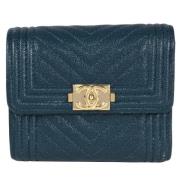 Chanel Vintage Pre-owned Laeder plnbcker Blue, Dam