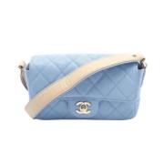 Chanel Vintage Pre-owned Laeder chanel-vskor Blue, Dam