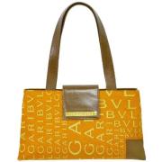 Bvlgari Vintage Pre-owned Canvas axelremsvskor Orange, Dam