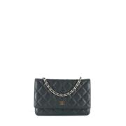 Chanel Vintage Pre-owned Laeder plnbcker Black, Dam