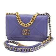 Chanel Vintage Pre-owned Laeder plnbcker Purple, Dam