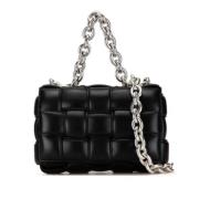 Bottega Veneta Vintage Pre-owned Laeder crossbodyvskor Black, Dam